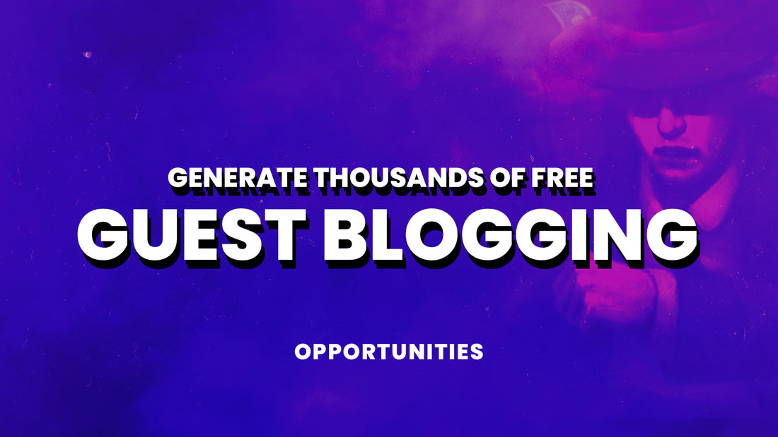 Generate Thousands of FREE Guest Blogging Opportunities